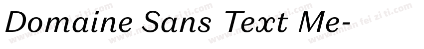 Domaine Sans Text Me字体转换